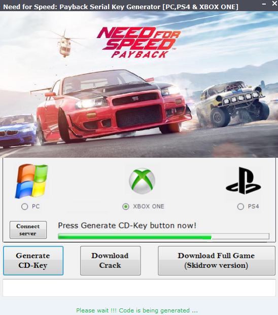 Need For Speed 2017 Serial Key